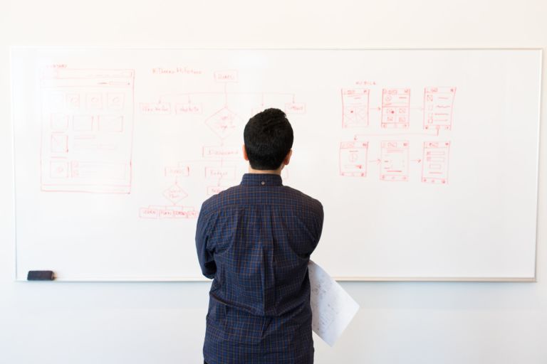 Business Analyst arbeitet an RPA-Projekten