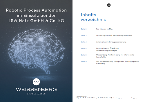 Anwenderbericht Robotic Process Automation im Einsatz der LSW Netz GmbH Co. KG